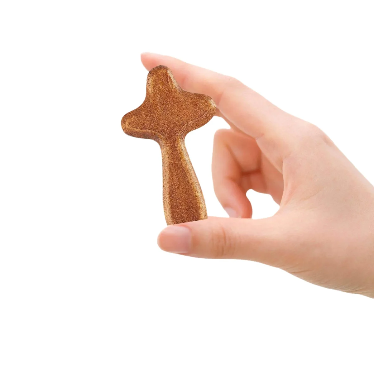 Natural Wooden Catholic Crosses Charm Crafts Pendant Easter Gift Prayer for Christianity Pine Wood Holding Prayer Sacred Objects - Image 4