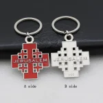 Jerusalem Metal Jewelry Pendant Accessories Car Keychain Key Chain Gift From the Catholic Church of the Cross - Image 3