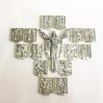 Mecrt Zinc Alloy Relief 14 Accessories Wall Hanging Standing Dual-purpose Decoration Medal