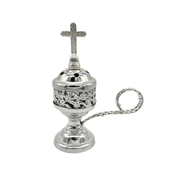 Mecrt Small Indoor Incense Burner Household Metal Alloy Exquisite East Sandalwood Charcoal Burner Wholesale