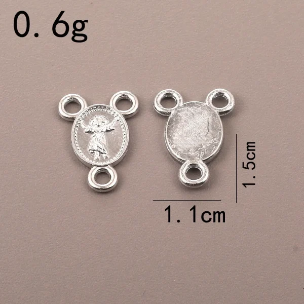 Catholic Rosary Accessories Connector Cross Pendant, Vintage Metal Jewelry Pendant DIY Zinc Alloy Accessories Wholesale