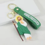 Hot Selling PVC & Silicone Soft Rubber Creative Keychain Pendant Virgin Guadalupe Accessories Gift Wholesale - Image 6