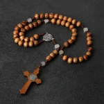 Mecrt Rosaries Religious Catholic Rosary Beads with Jesus Pendant Rosary Jewelry Resurrection Sunday Christmas Gifts Wholesale - Image 2