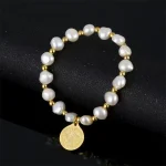 Natural Pearl Bead Bracelet Women Religious Priest Jewelry Elastic Stainless Steel Bead Bracelet Wholesale - Image 2