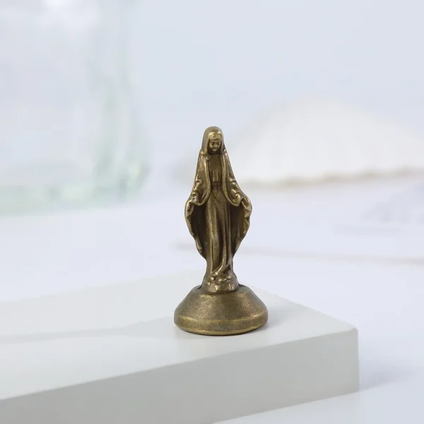 Statues of the Virgin Mary Our Lady of Guadalupe Ornament Figurine Engraving Catholic Statue Handicraft Decoration Gift