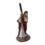 Mecrt Creative Resin Crafts Jesus Cross Portrait Decoration Home Desktop Car Ornaments Gifts - Image 3