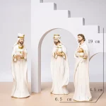 Mecrt Christmas Manger Group Decoration Soft Decoration Porch Home Window Decoration Resin Crafts - Image 4
