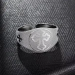 Catholic Stainless Steel Religious Open Ring Gold Plating Textured Jesus Cross Princess Engagement Party Religious Jewelry - Image 4