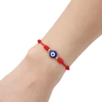 Explosive Devil's Eye Bracelet Turkish Blue Eye Bracelet Adjustable Red Rope Braided Devil's Eye Bracelet - Image 5
