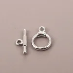 Manufacturer Accessories DIY Fashion Simple Round Gold Silver OT Buckle Necklace Bracelet Tail Buckle Accessories - Image 4