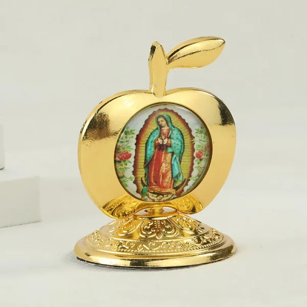 Catholic Theme Retro Religious Mary and Angel Oval Home Decorations Desktop Office Crafts Ornaments
