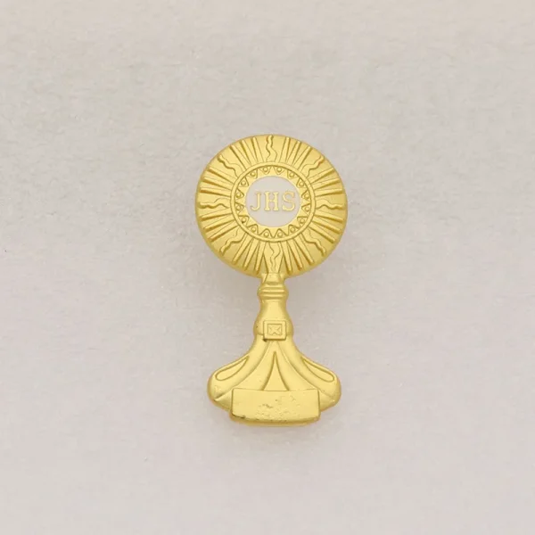 Metal Dove Brooch JHS Catholic Lapel Pin Medal Hat Collar Waist Pin Clothing Alloy