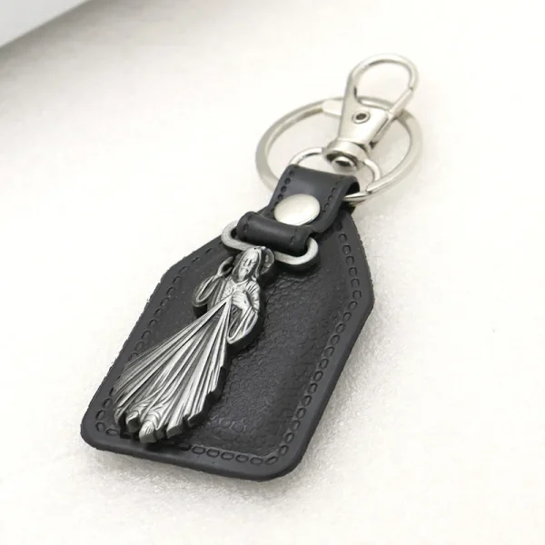 Wholesale Christian Keychain Catholic Church Holy Father Mother Jesus Promotional Keychains Accessory Custom Leather Orn