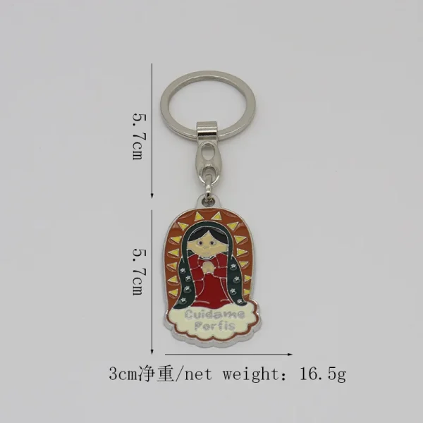 Catholic Jesus Keychain Colorful Pendant Keychain Pendant Handicrafts Jewelry Pendant Decoration Religious Gifts Wholesa