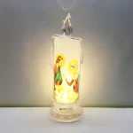 Mecrt Catholic Candles Home Religious Acrylic Simulation LED Light Electronic Wax Hand Carved Plastic for Christmas - Image 5
