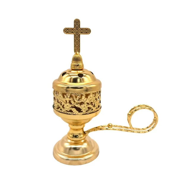 Mecrt Small Indoor Incense Burner Household Metal Alloy Exquisite East Sandalwood Charcoal Burner Wholesale
