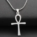 European American Style Titanium Steel Pendant Necklace for Men Korean Fashion Stainless Steel Sweater Chain for Women Foreign