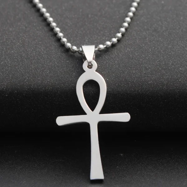 European American Style Titanium Steel Pendant Necklace for Men Korean Fashion Stainless Steel Sweater Chain for Women F