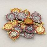 Three-hole Color Reversible Vintage Necklace Rosary Connector Accessories DIY Accessories for Catholic Churches - Image 2