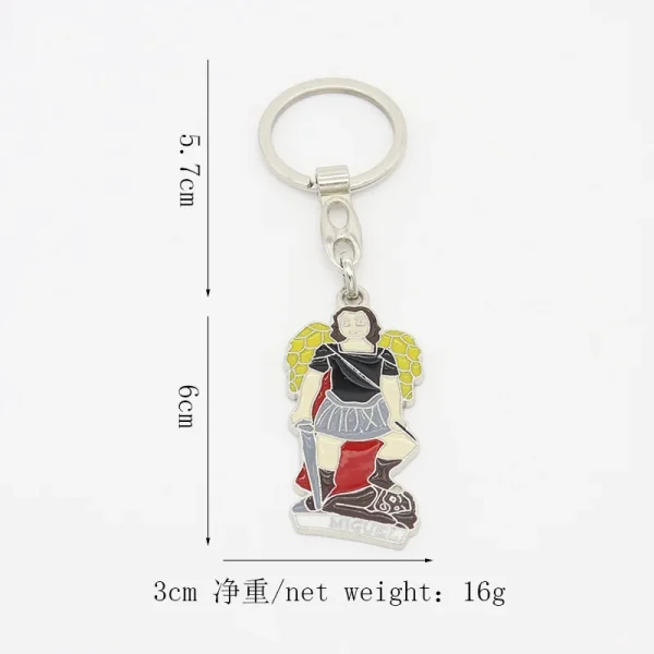 Catholic Jesus Keychain Colorful Pendant Keychain Pendant Handicrafts Jewelry Pendant Decoration Religious Gifts Wholesa