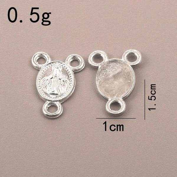 Catholic Rosary Accessories Connector Cross Pendant, Vintage Metal Jewelry Pendant DIY Zinc Alloy Accessories Wholesale