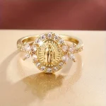 Retro Jewelry Copper Micro-inlaid Ring Niche Design Fashion Ring Jewelry Women's High-end Jewelry - Image 4