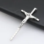 Catholic Cross of Jesus Fashion Jewelry Pendants and Accessories Vintage Plain DIY Braided Necklace Religious Alloy - Image 2