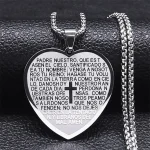 Mecrt Love Cross Pendant New Women's Men Stainless Steel Vintage Rune Necklace - Image 6