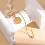 European and American Fashion Religion Stainless Steel Priest Necklace Medal Pendant Necklace Ornament - Image 6