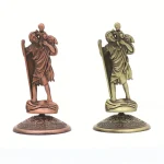 Wholesale Home Office Decor Ornaments Car Metal Jewelry with Figurines of the patron Saint of Travelers Saint Christopher - Image 2