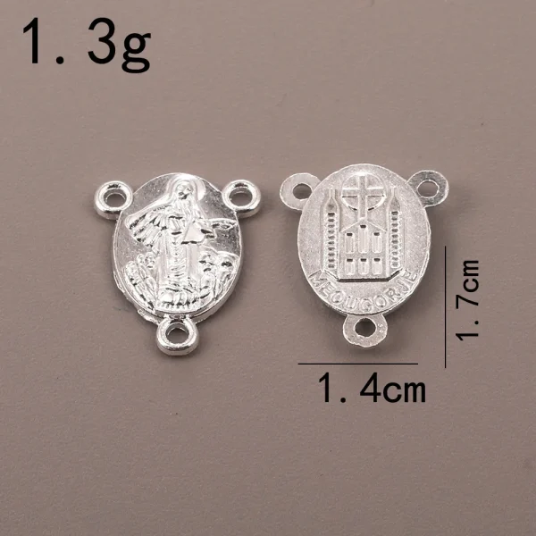 Catholic Rosary Accessories Connector Cross Pendant, Vintage Metal Jewelry Pendant DIY Zinc Alloy Accessories Wholesale