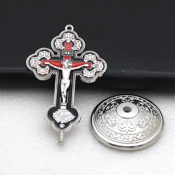 Cross Stand Cristian Crucifix Antique Finish Religious Figure Jesus Cross Crucifix Figurine Religious Gifts