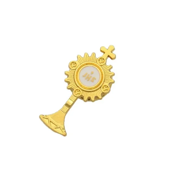 JHS Holy Light Alloy Plating Brooch Button Clothing Accessories Cufflinks Hat Decorative Fun Creative Jewelry Waist Pin