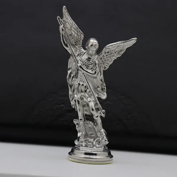 Vintage Metal Craft Keychain Ornament Pendant Michael Angel Figurine with Engraved Carving Home Decoration Source