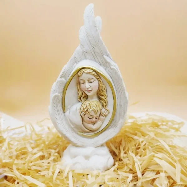 MecrtHoly Relics Virgin Mary, Son of Jesus Holy Heart Baptism Church Supplies Creative Resin Craft Decoration