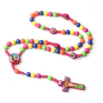 Rosary for Kids Children Necklace Christian Catholic Jesus Christ Rosaries Holy Communion Baptism Prayer Jewelry Church Gift - Image 5