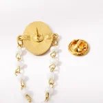 Foreign Trade Imitation Gold Alloy Cross Pendant Brooch for Men Women Fashionable Daily Party Christening - Image 4