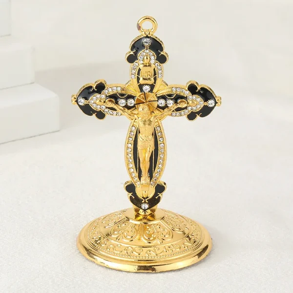 Catholic Jesus Cross Crucifix Creative Metal Cross Crucifix Catholic Jesus Desktop DecorationsOrnaments Home Metal Craft