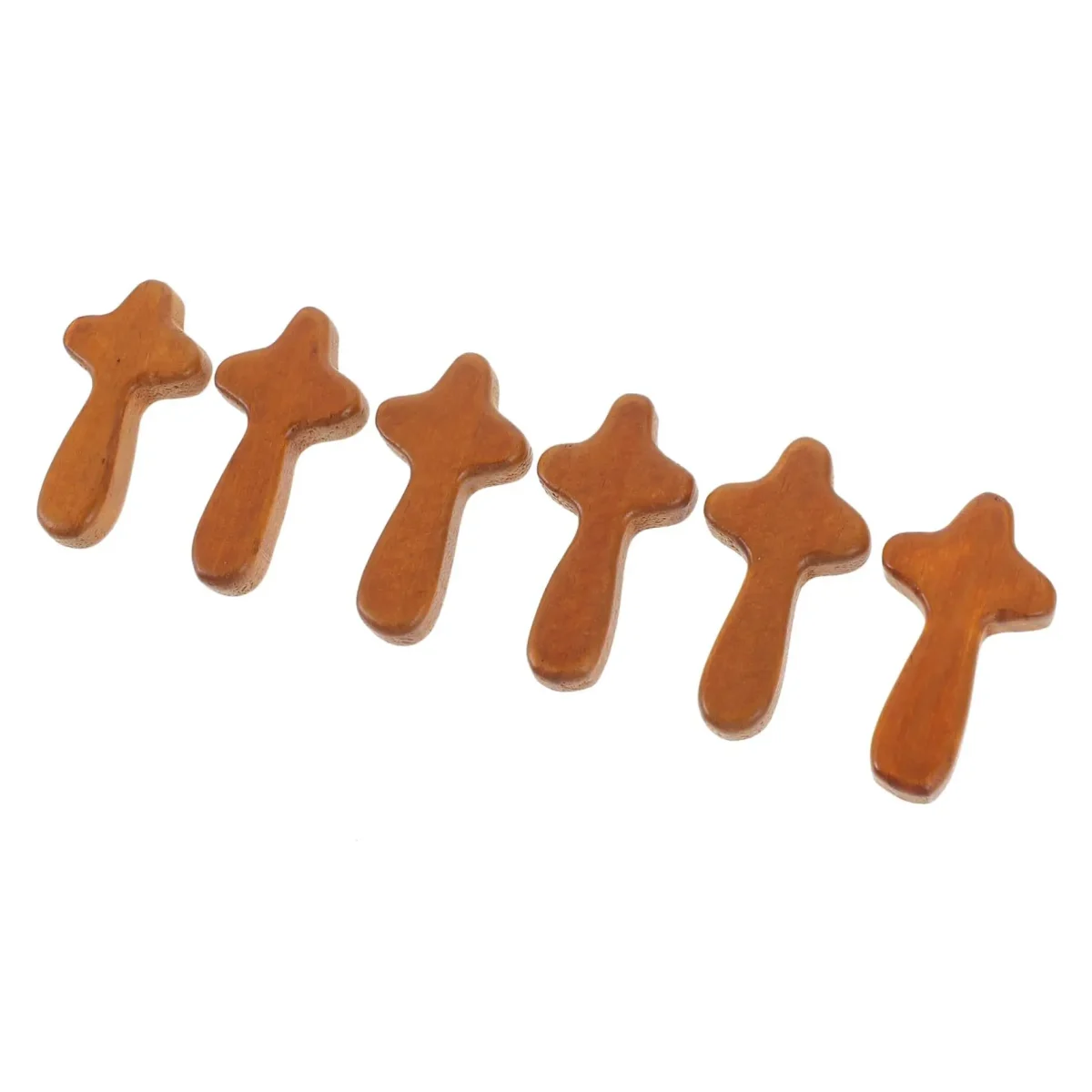 Mini Wooden Hand Holding the Cross Holding a Wooden Cross As a Christian Religious Gift - Image 2