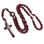 Mecrt Catholic Rosary Prayer Beads Acrylic 8*10mm Elliptical Bead Religious Necklace Jewelry Christianity Easter Church Gift - Image 3