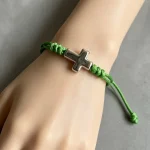 Handwoven Adjustable Rope Bracelet Fashion Cross Bracelet - Image 2