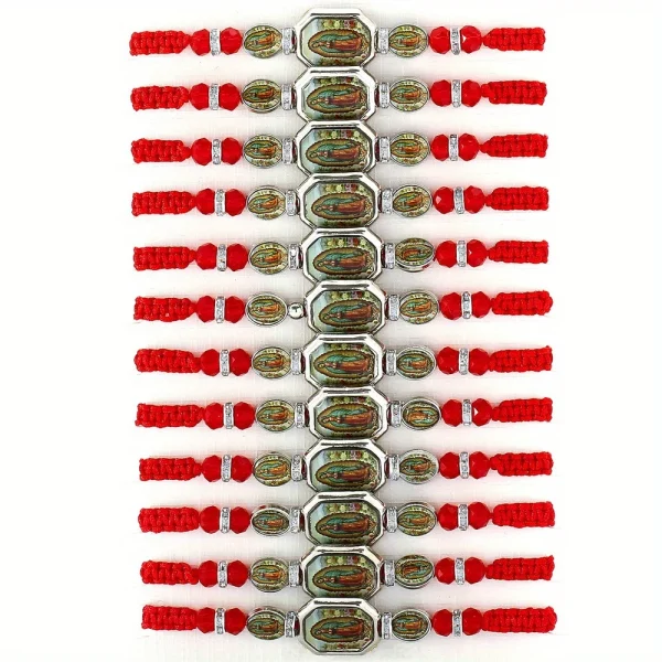Catholic Bracelet Unisex Ins Niche Popular DIY Hand-Woven Red Rope Bracelets Fashion Bangles