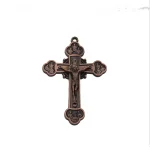 Mecrt Catholic Christian Cross Relief of the Passion of Jesus 7.5*5cm Cross Pendant Crucifix INRI Holiday Gifts Church Souvenirs - Image 2