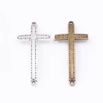 Christian Vintage Cross Double Hole Connection Bracelet DIY Jewelry Accessories Zinc Alloy - Image 5