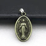 New Zinc Alloy Metal Jewelry Pendant Saint Mary Key Chain Pendant Vintage Necklace Tag - Image 3
