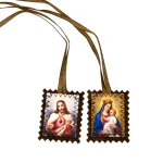 Catholic Scapular Vintage Medal Protector Holy Hanging Pendant Ornament Talisman Virgin Jesus Ornament Wholesale - Image 3