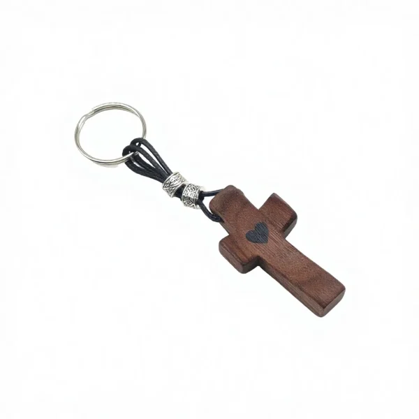 American Style Walnut Wood Handheld Thumb Cross for Easter Church Manufacturer