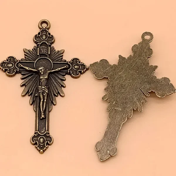 Sell Like Hot Cakes 4 Grams of Alloy Vintage Cross DIY Antique Silver Accessories Metal Jewelry Pendant