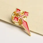 Medal Brooch of the Camino De Santiago Pilgrimage Route Colorful Cross Metal Badge Church Clothing Accessories Jewelry Wholesale - Image 3