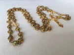 Religions Necklace Prayer Rosary Gold Alloy Rose Flower Beads Fitting Curved Needle Necklace - Image 5